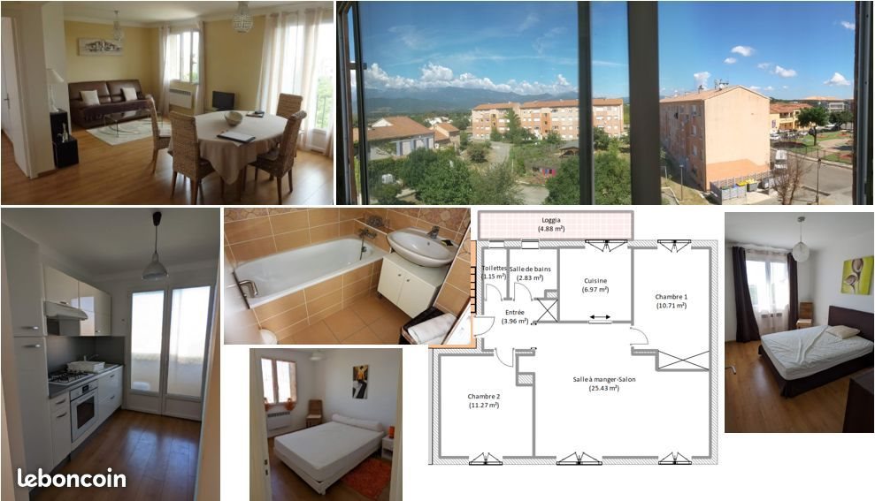 Appartement à louer, 70m², Ghisonaccia