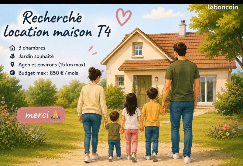 Maison à louer, 80m², Agen