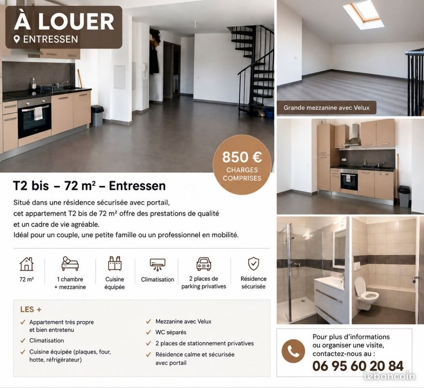 Appartement à louer, 72m², Istres