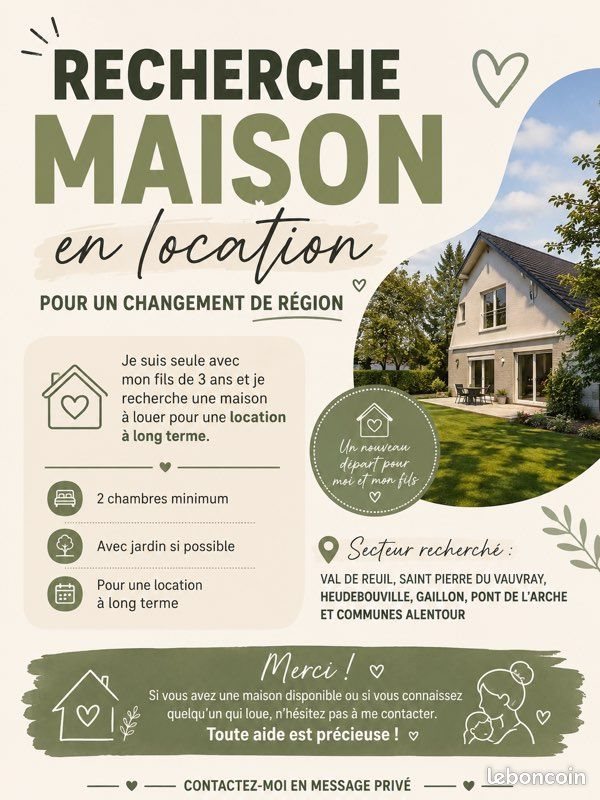Maison à louer, 90m², Saint-Pierre-du-Vauvray