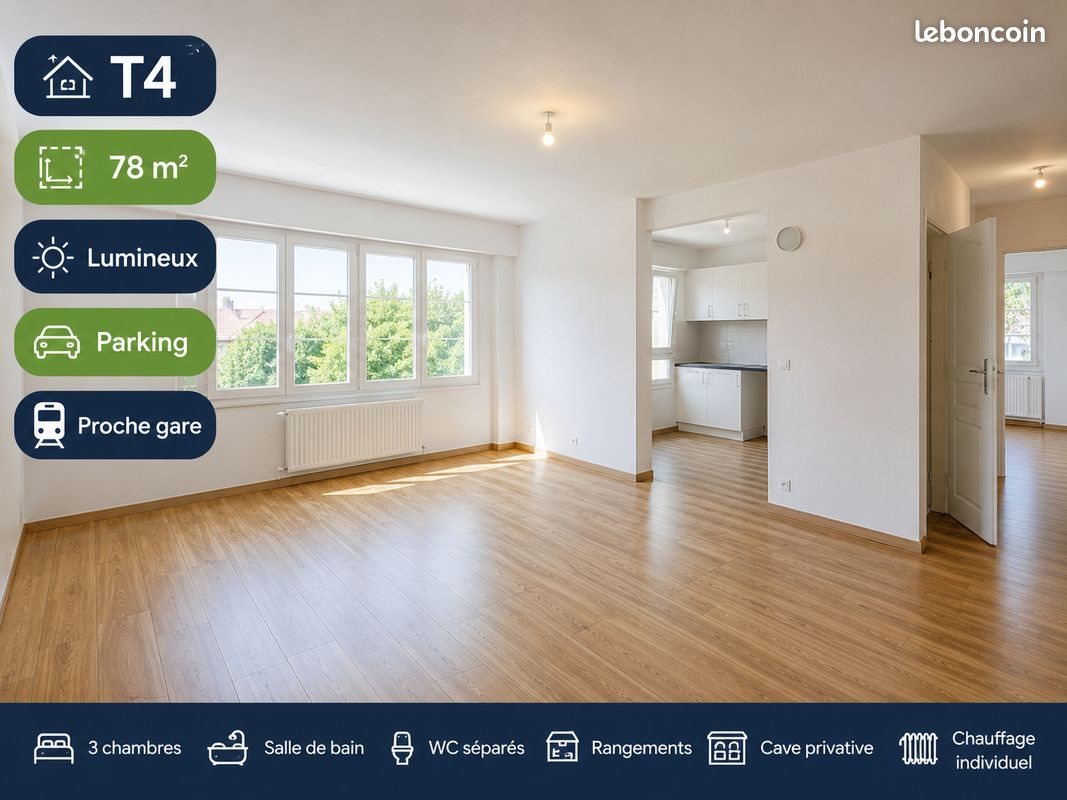 Appartement à louer, 78m², Beaune