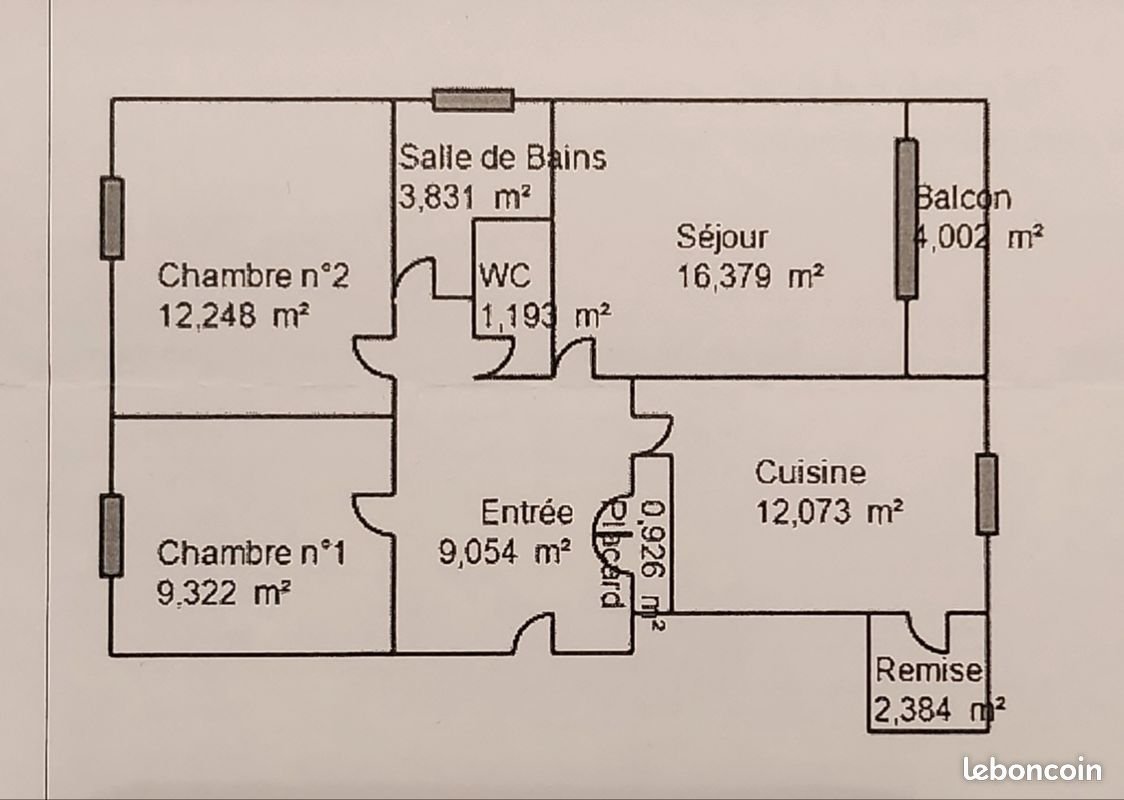 Appartement à louer, 67m², Champagnole