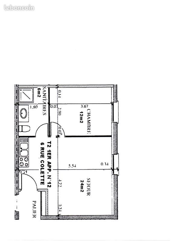 Appartement à louer, 42m², Saint-Vallier