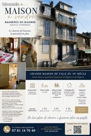 Maison à vendre, 260m², Bagnères-de-Bigorre