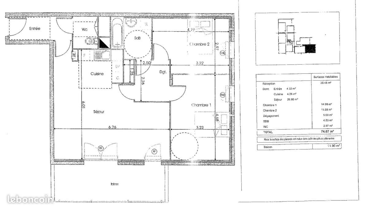 Appartement à vendre, 75m², Istres