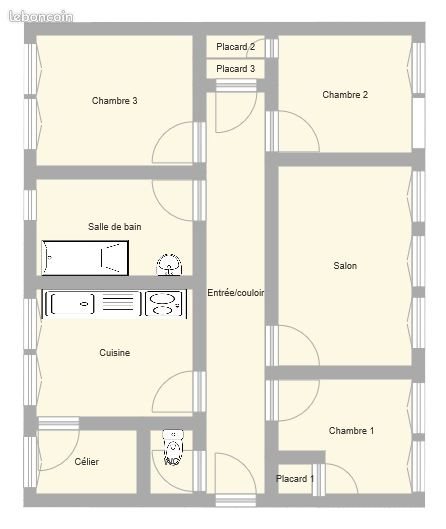 Appartement à louer, 73m², Grenoble