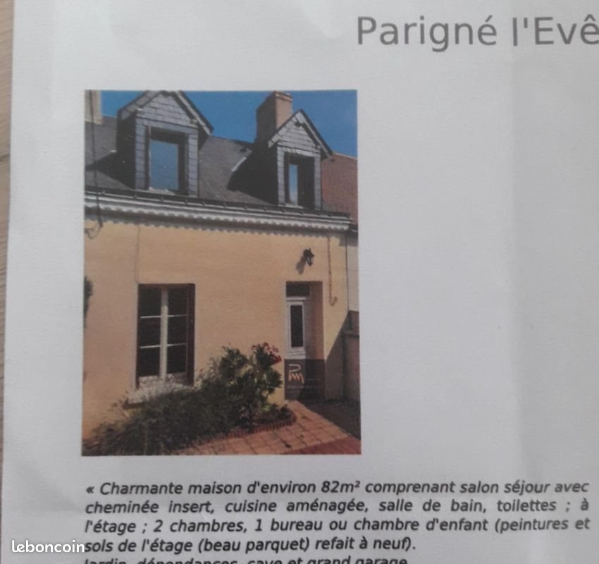Maison à louer, 82m², Parigné-l'Evêque