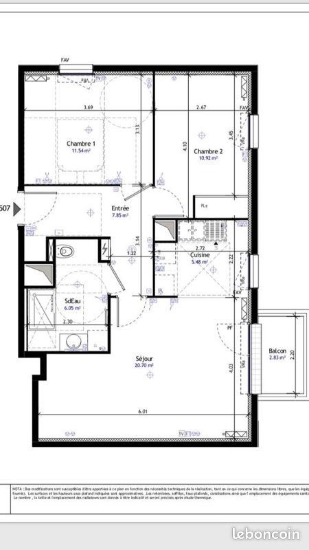 Appartement à louer, 62m², Créteil
