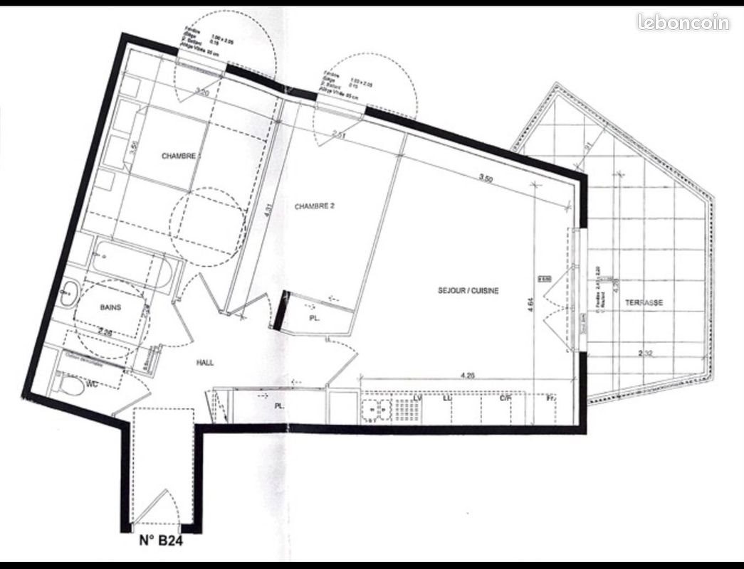 Appartement à vendre, 59m², Drap