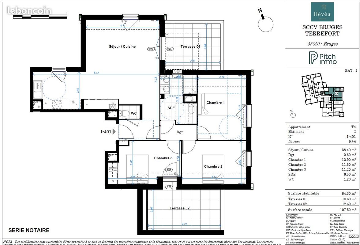 Appartement à louer, 84m², Bruges