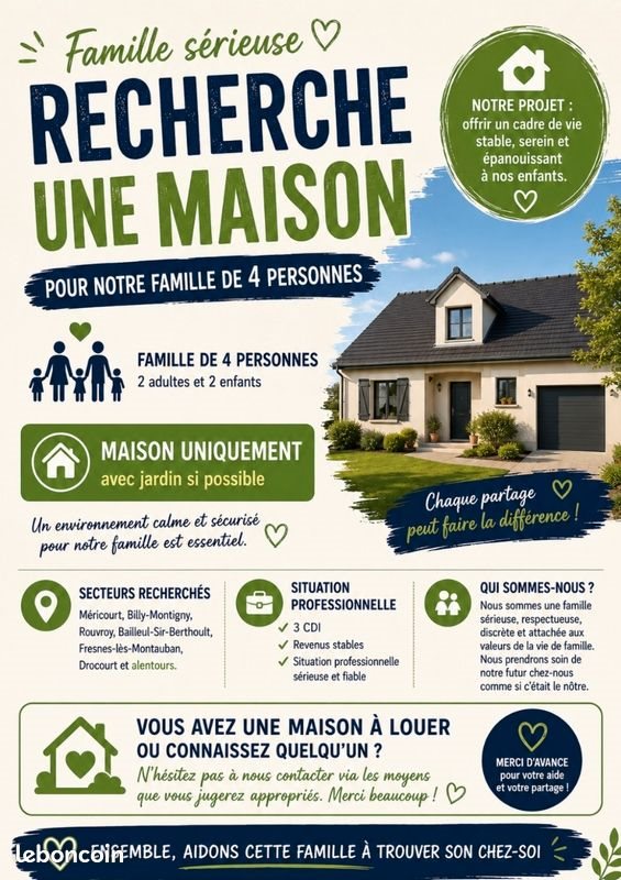 Maison à louer, 100m², Méricourt