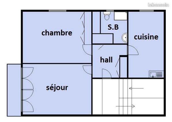 Appartement à louer, 43m², Saint-Étienne