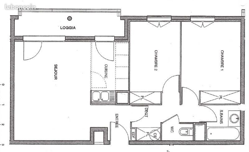 Appartement à louer, 58m², Villefranche-sur-Saône