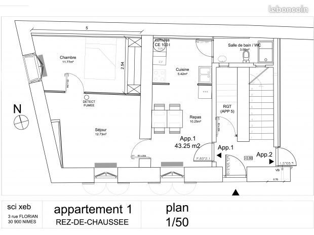 Appartement à louer, 45m², Nîmes