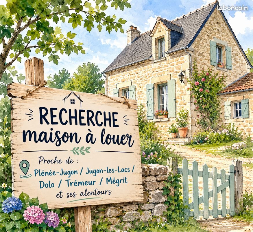 Maison à louer, 60m², Plénée-Jugon