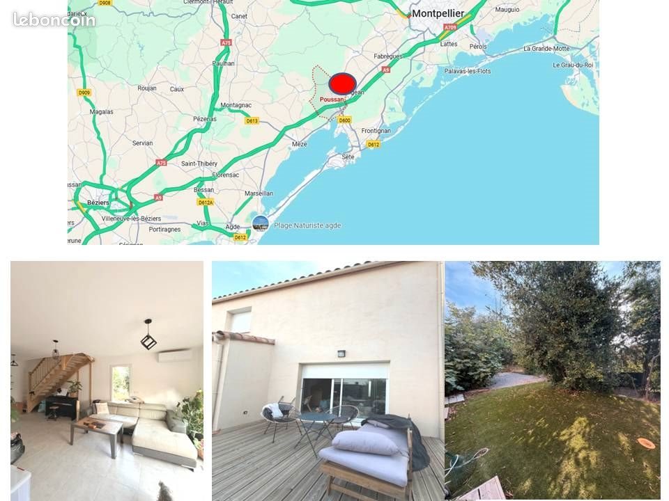Maison à louer, 85m², Poussan