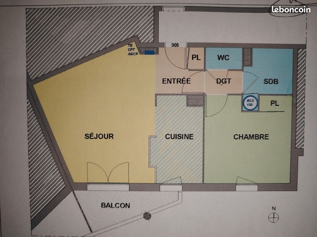 Appartement à louer, 46m², Plaisance-du-Touch