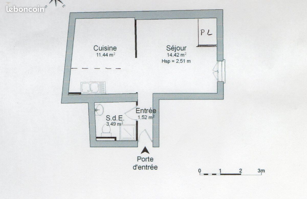 Appartement à louer, 31m², Niort