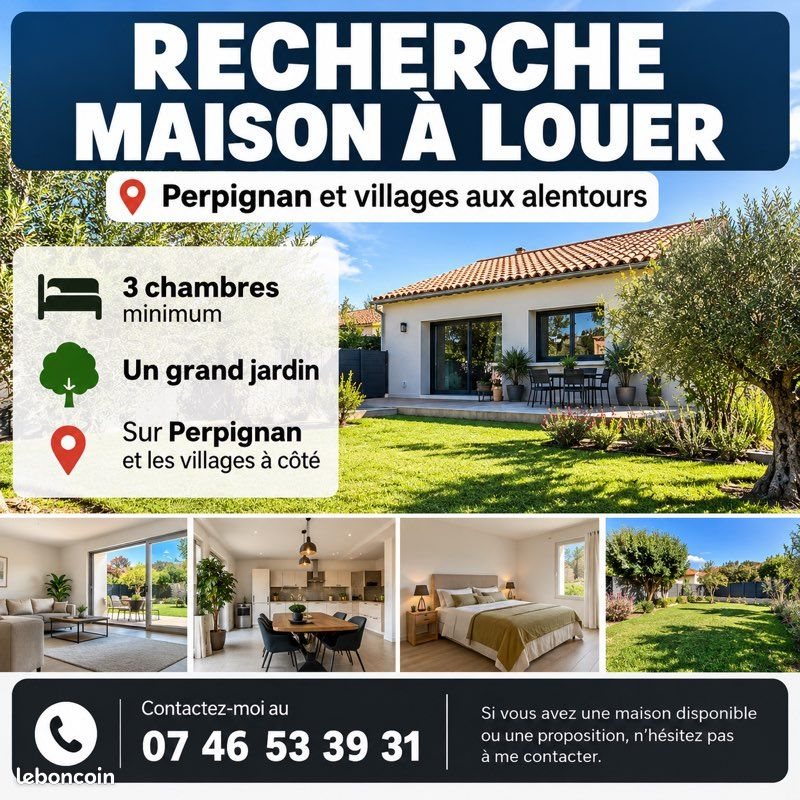 Maison à louer, 100m², Perpignan