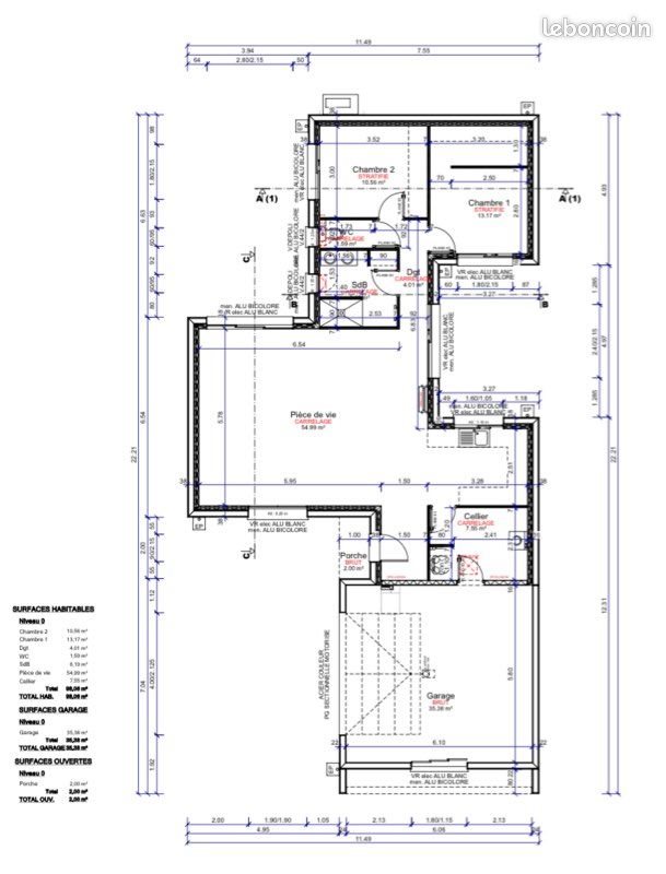Maison à louer, 98m², Echiré