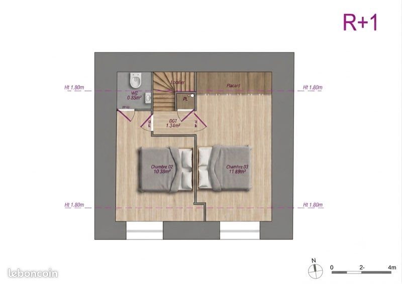 Maison à louer, 63m², Uzel