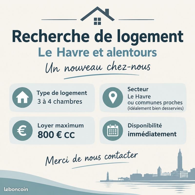 Appartement à louer, 70m², Le Havre