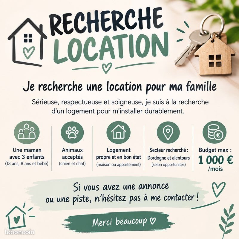 Maison à louer, 80m², Bergerac
