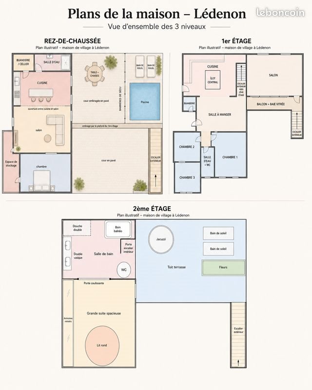 Maison à vendre, 189m², Lédenon
