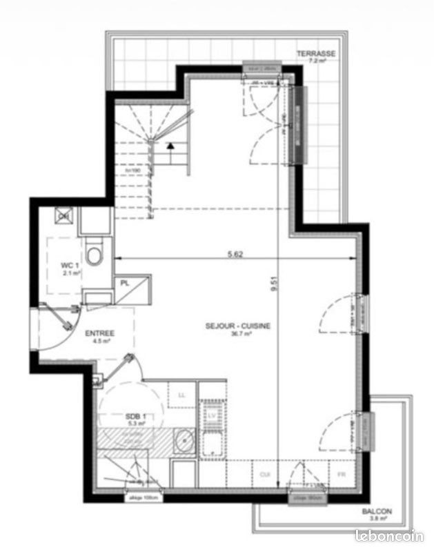 Appartement à vendre, 94m², Villeneuve-la-Garenne