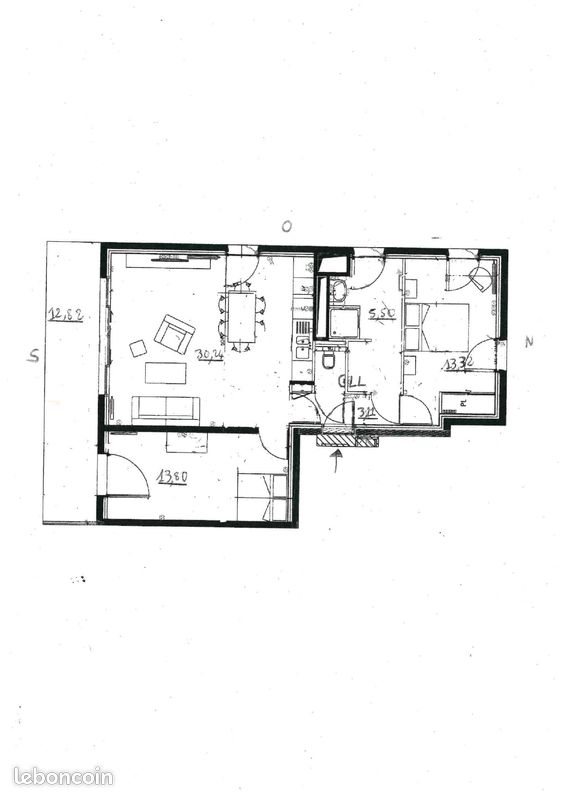 Appartement à vendre, 67m², Rennes