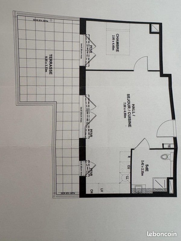 Appartement à louer, 45m², Vitrolles