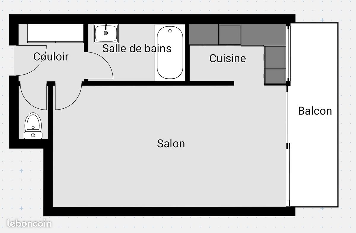 Appartement à louer, 32m², Bordeaux