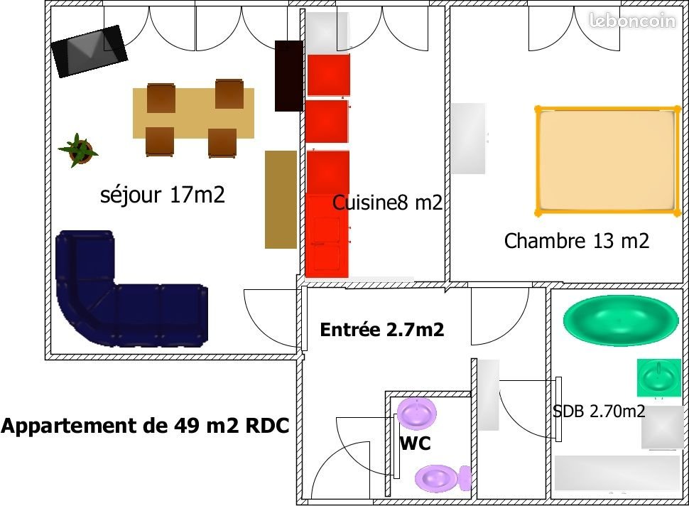 Appartement à vendre, 49m², Épinal