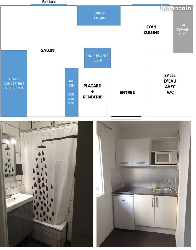 Appartement à louer, 18m², Maisons-Alfort