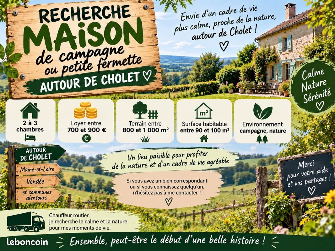 Maison à louer, 100m², Cholet