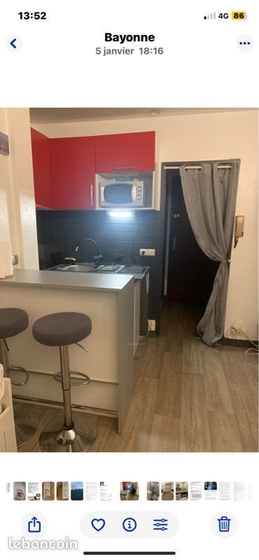 Appartement à louer, 17m², Bayonne