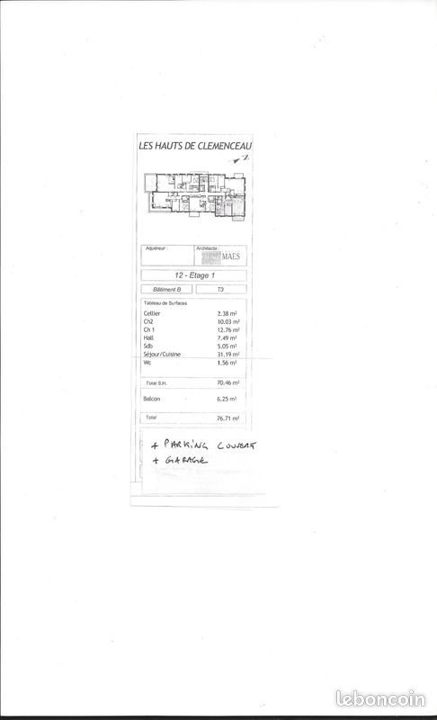 Appartement à louer, 76m², Marcq-en-Baroeul