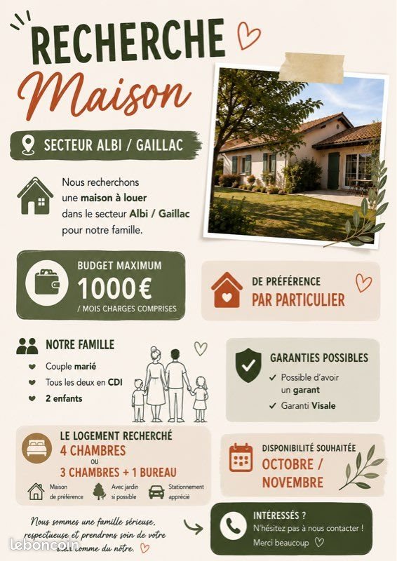 Maison à louer, 100m², Albi