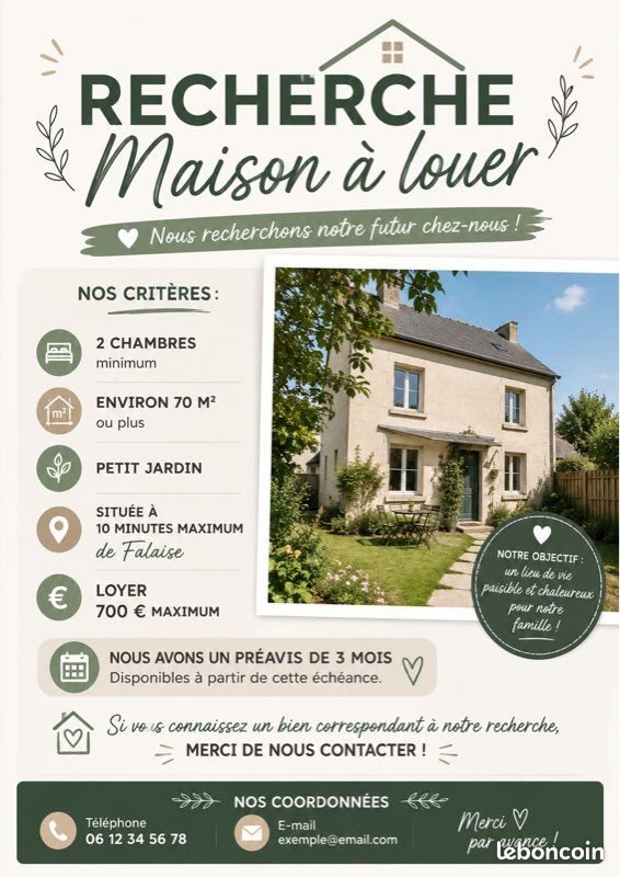 Maison à louer, 70m², Falaise