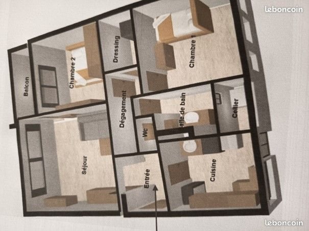 Appartement à vendre, 78m², Chalon-sur-Saône