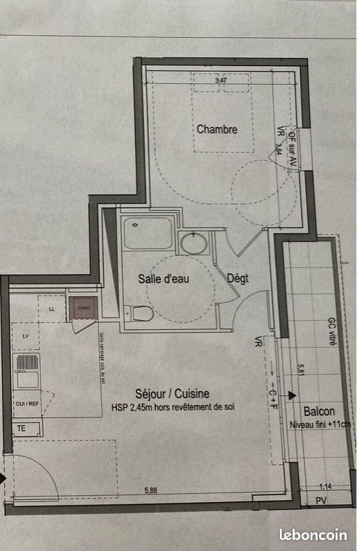 Appartement à louer, 43m², Lorient