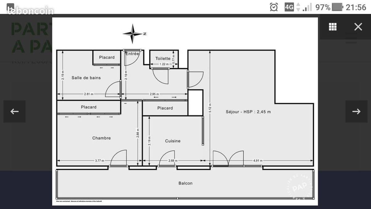 Appartement à louer, 50m², Ivry-sur-Seine