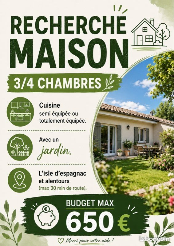 Maison à louer, 84m², Barbezieux-Saint-Hilaire
