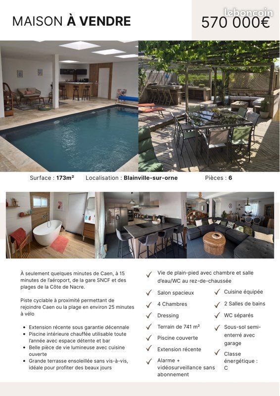 Maison à vendre, 173m², Blainville-sur-Orne