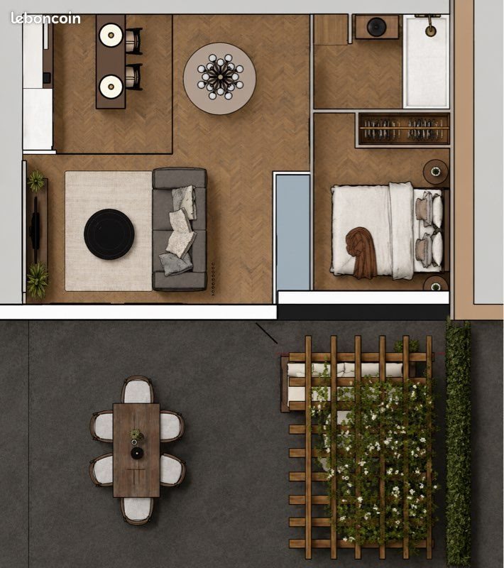Appartement à louer, 53m², Villette-lès-Dole