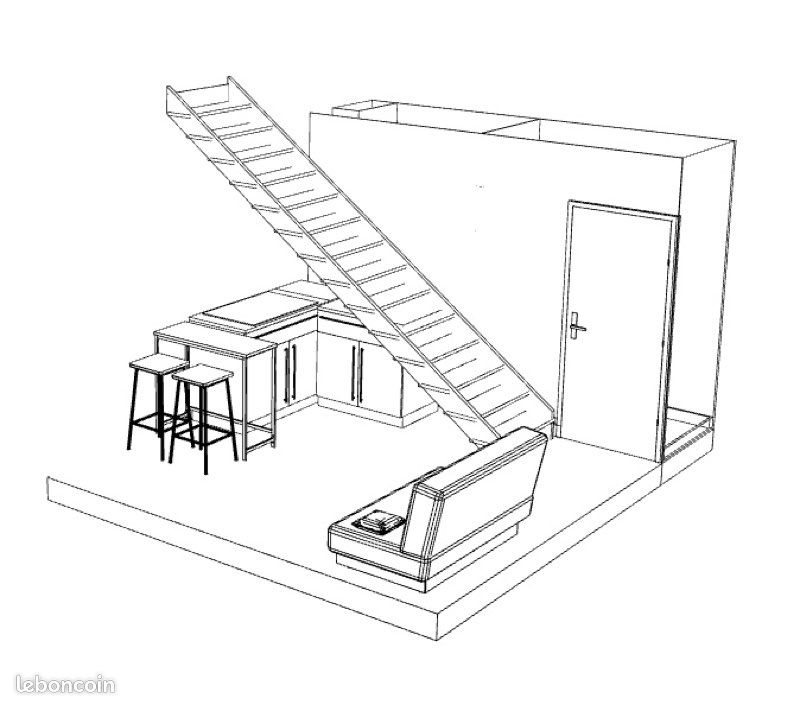 Appartement à louer, 28m², La Riche