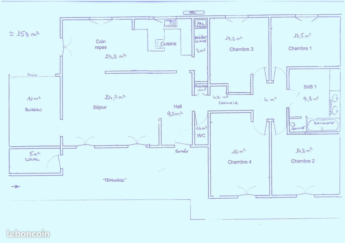 Maison à louer, 145m², Saint-Orens-de-Gameville