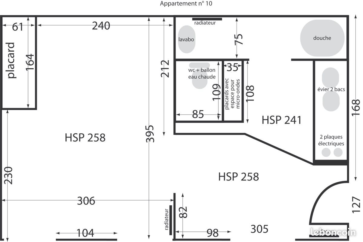 Appartement à louer, 22m², Tarbes