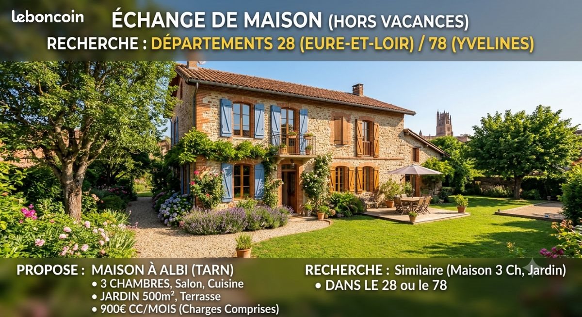Maison à louer, 80m², Albi