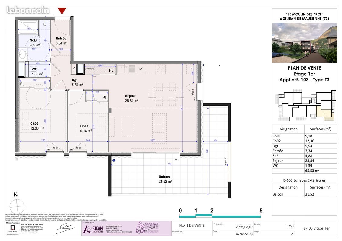 Appartement à louer, 65m², Saint-Jean-de-Maurienne